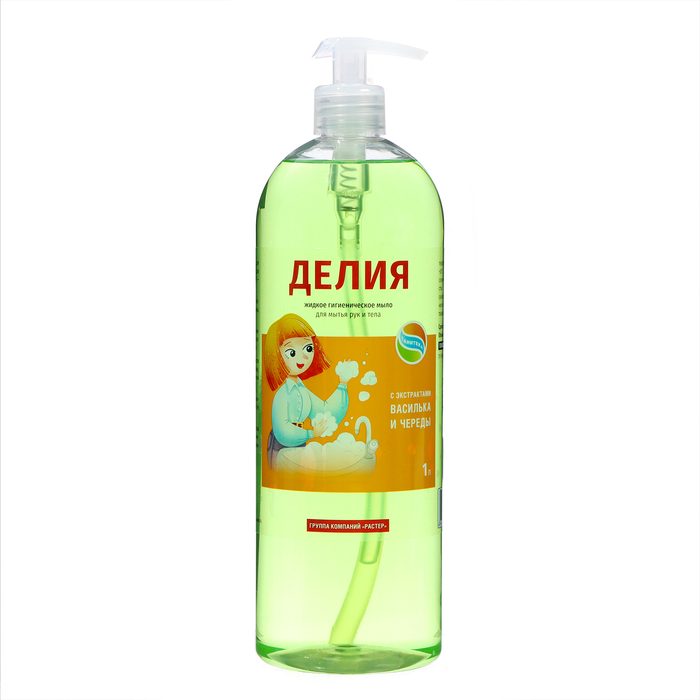 

Мыло жидкое Делия, 1 л с помпой