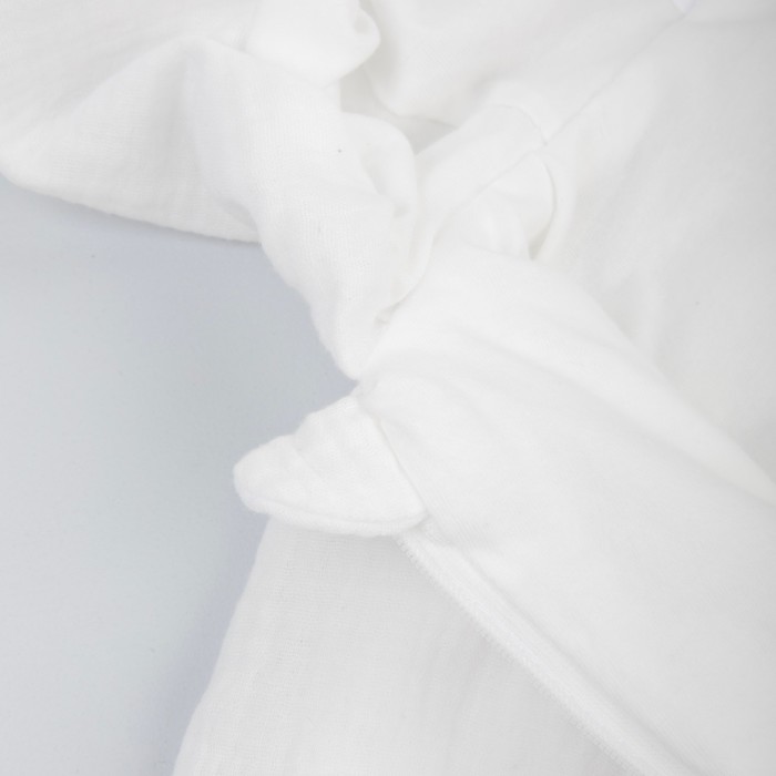 Комплект на выписку KinDerLitto «Муслин», 4 предмета, рост 50-56 см, цвет молочный комплект на выписку alis нежность мятный капитонье муслин 6 предмета в83 6 м