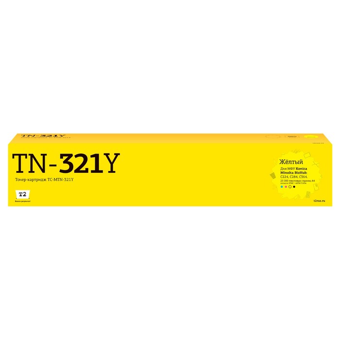 

Лазерный картридж T2 TC-MTN-321Y для Konica-Minolta BizHub C224/C284/C364 (25000 стр.) жел 105359