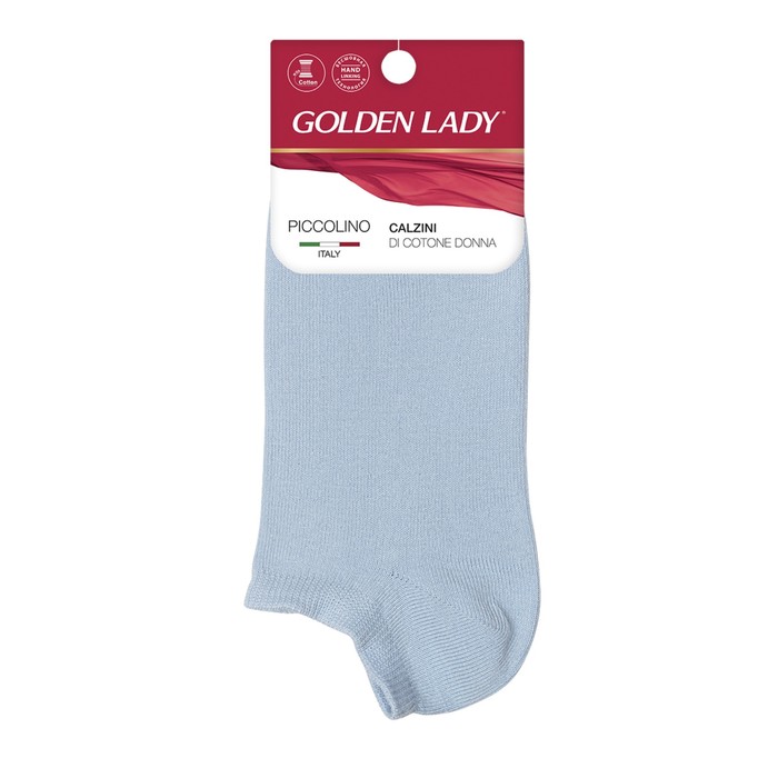 Носки женские супер-укороченные GLD PICCOLINO, размер 35-38, цвет blu chiaro носки женские sisi tulle lurex blu chiaro