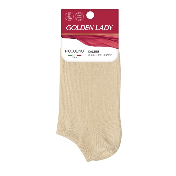 Носки женские супер-укороченные GLD PICCOLINO, размер 39-41, цвет beige