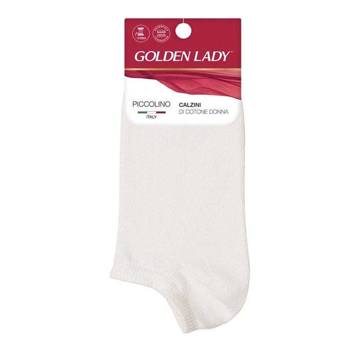 Носки женские супер-укороченные GLD PICCOLINO, размер 39-41, цвет bianco