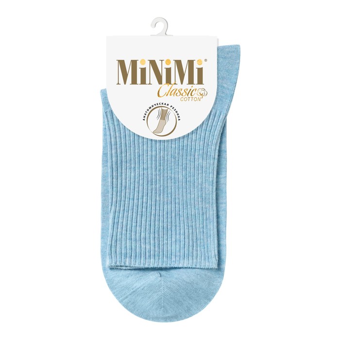 Носки женские MINI COTONE, размер 35-38, цвет blu сhiaro