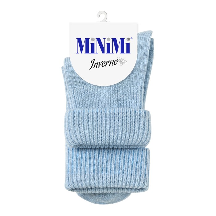 Носки женские MINI INVERNO, размер единый, цвет azzurro носки женские mini inverno размер единый цвет fuxia