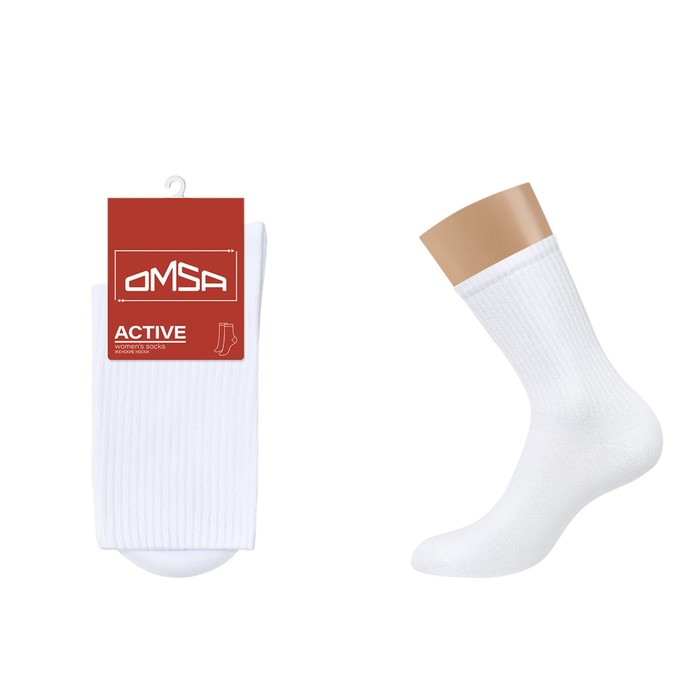 

Носки женские OMSA ACTIVE с высокой резинкой, размер 35-38, цвет bianco