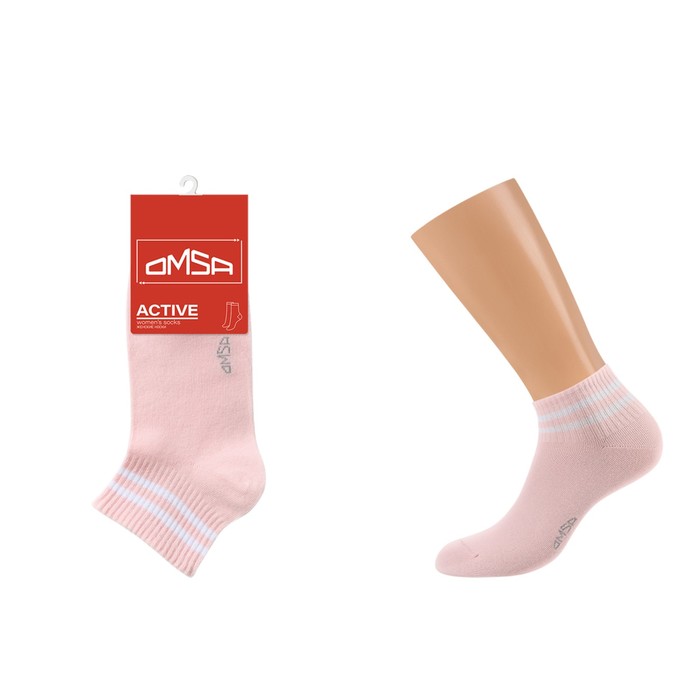 Носки женские OMSA ACTIVE, размер 39-41, цвет rosa antico носки женские х б minimi style4602 1 размер 39 41 rosa antico розовый