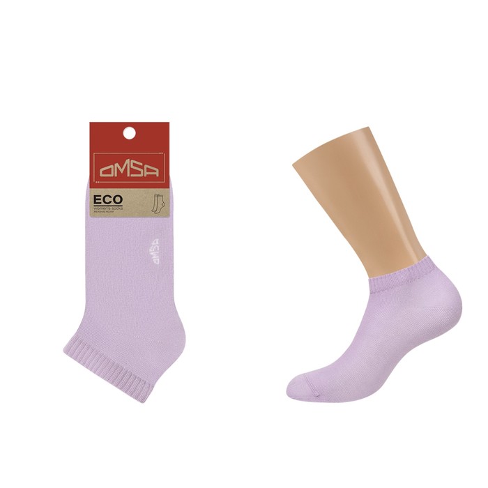 Носки женские укороченные OMSA ECO, размер 35-38, цвет lilla носки omsa укороченные лиловые 35 38 размер