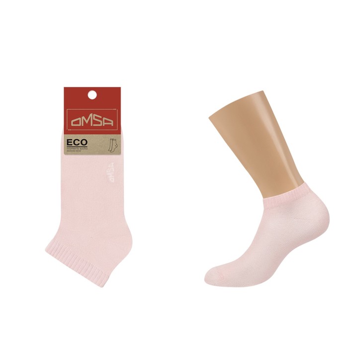 Носки женские укороченные OMSA ECO, размер 35-38, цвет pesca носки omsa укороченные лиловые 35 38 размер