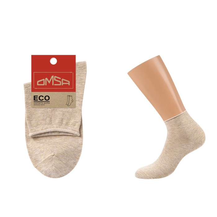 

Носки женские OMSA ECO, размер 39-41, цвет beige melange