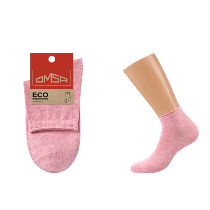 Носки женские OMSA ECO, размер 39-41, цвет rosa melange