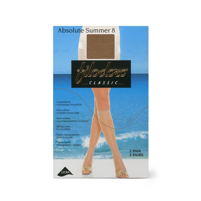 

Синтетические гольфы FilCl Absolute Summer 8, размер единый, цвет playa, 2 пары