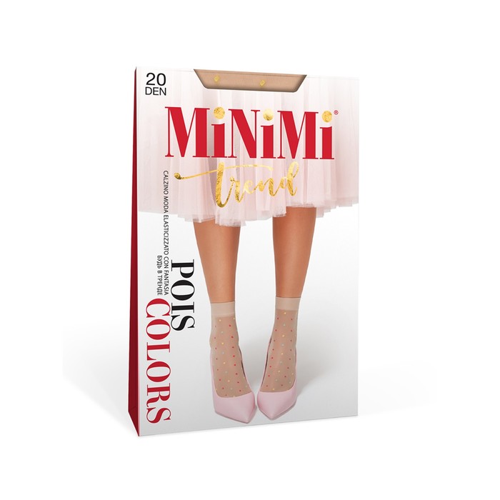 

Синтетические носки Mini POIS COLORS 20, размер единый, цвет daino