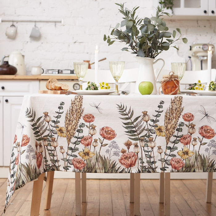 

Скатерть "Этель" Kitchen collection 149х180см, 100% хл, репс 210 г/м2