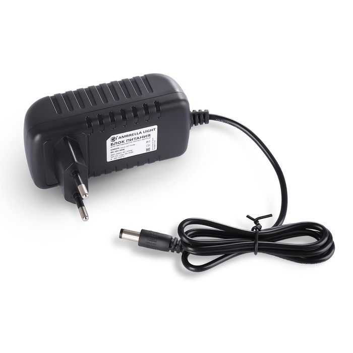 

Блок питания Ambrella для светодиодной ленты с вилкой 12V 36W 3A IP20 100-240V