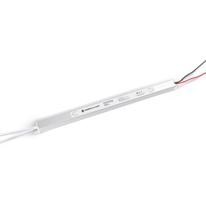 

Блок питания Ambrella ультратонкий для светодиодной ленты 24V 48W 2A IP20 185-260V