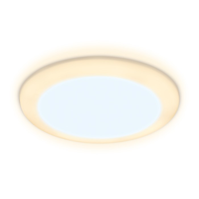 Светильник встраиваемый cветодиодный Ambrella Downlight DCR305 с подсветкой и регулируемым крепежом, 18Вт, Led, цвет белый