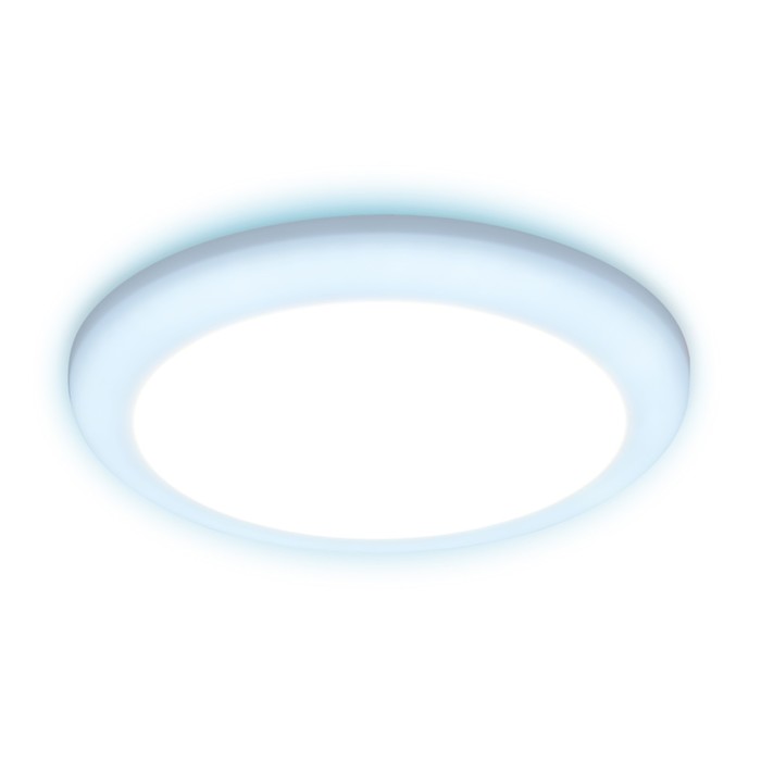 Светильник встраиваемый cветодиодный Ambrella Downlight DCR312 с подсветкой и регулируемым крепежом, 18Вт, Led, цвет белый