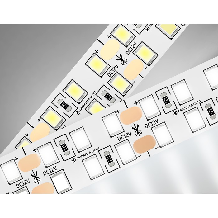 Светодиодная лента Ambrella GS1702, 5 м, IP20, 2835, 240 LED/м, 24 Вт/м, 12V, свечение белое