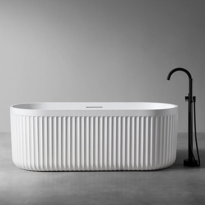 

Ванна из искусственного камня ABBER Stuttgart AM9925, 170х75х60 см, белая, матовая