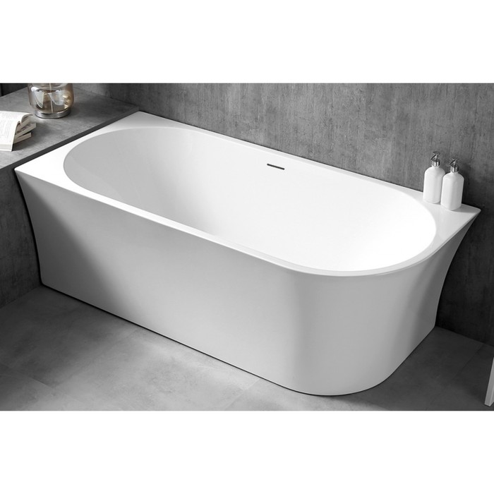 Ванна акриловая ABBER AB9257-1.5 L, 150х78х60 см, глубина 456 мм, левая, белая акриловая ванна abber ab9257 1 5 l