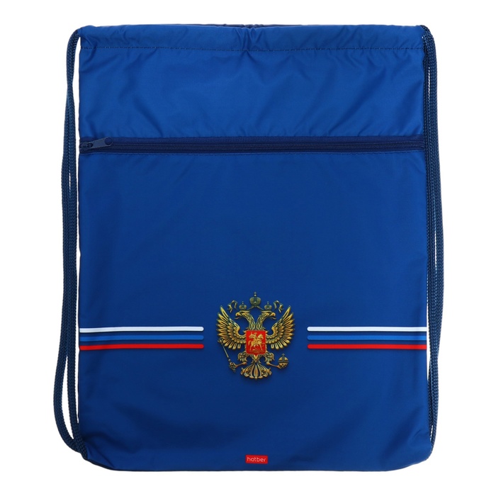 Мешок для обуви с карманом 470 х 340 мм Hatber Я люблю Россию 531₽