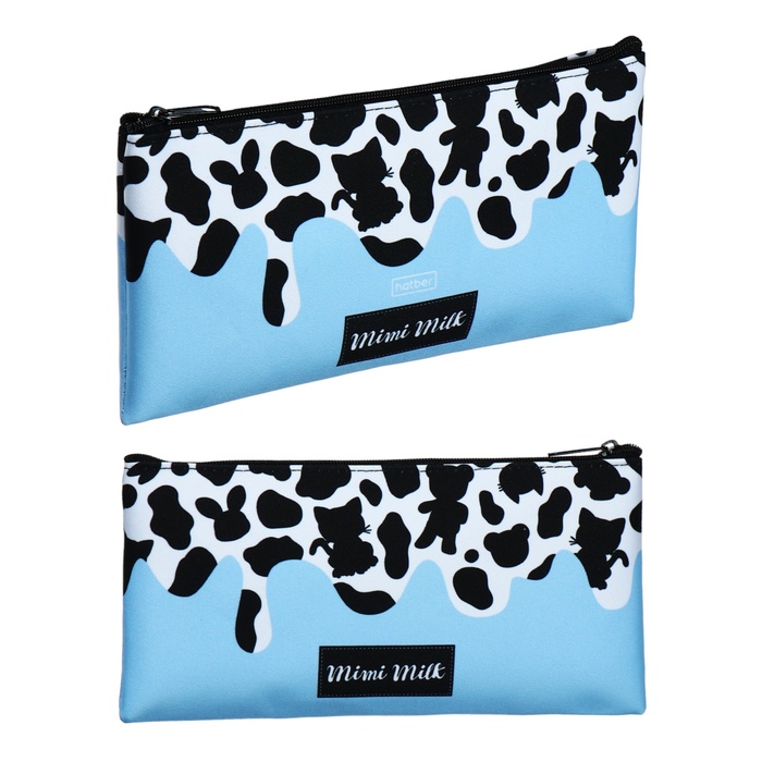 Пенал мягкий 1 отделение 110 х 205 мм плоский Hatber Mimimilk Animals голубой NPk_63172 136₽