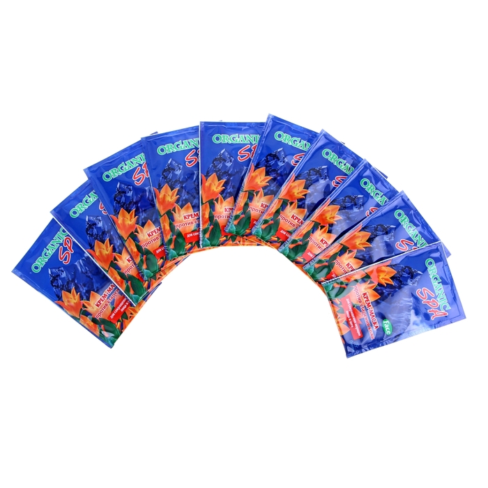 Крем-маска против старения для лица и шеи ORGANIC SPA набор 10 шт