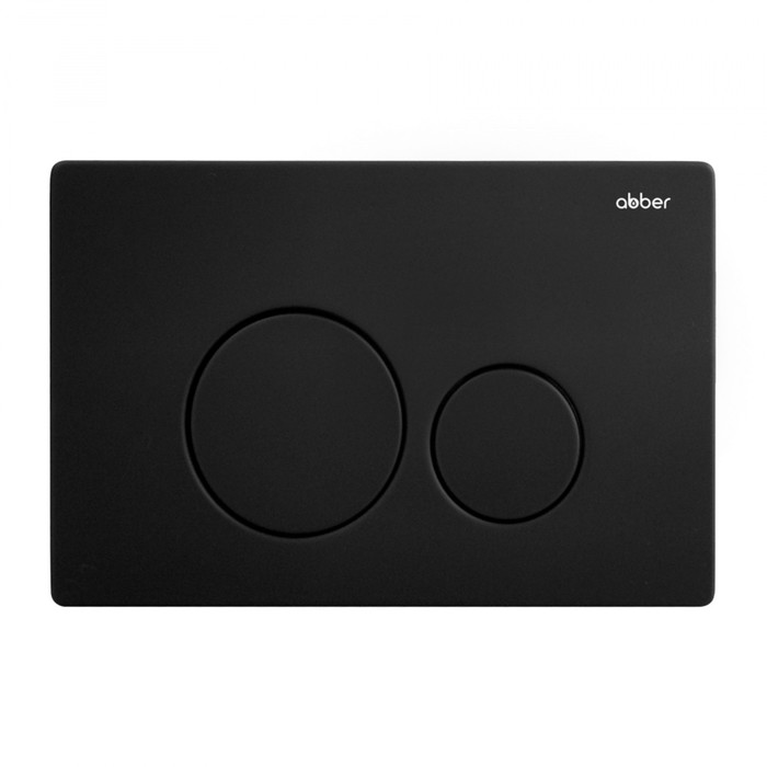 Кнопка смыва ABBER AC0121MB, для скрытых систем инсталляции, черная, матовая кнопка смыва abber ac0121mb черная матовая