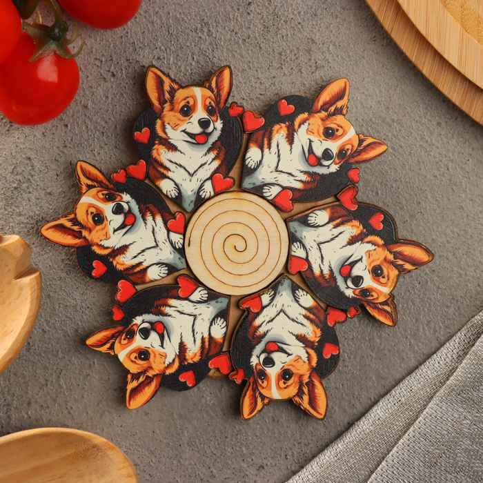 Подставка под горячее Корги D12 можжевельник 189₽