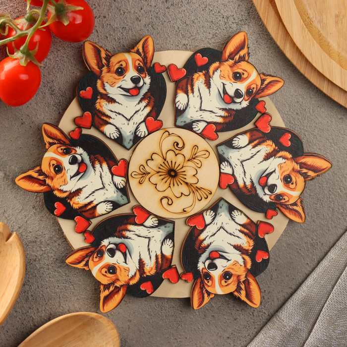 Подставка под горячее Корги D20 можжевельник 261₽