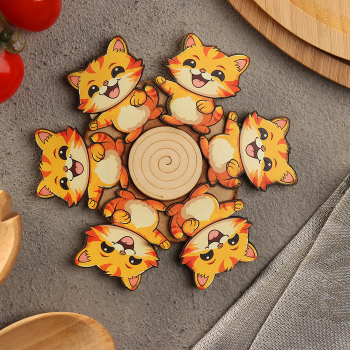 Подставка под горячее Рыжий кот D12 можжевельник 189₽