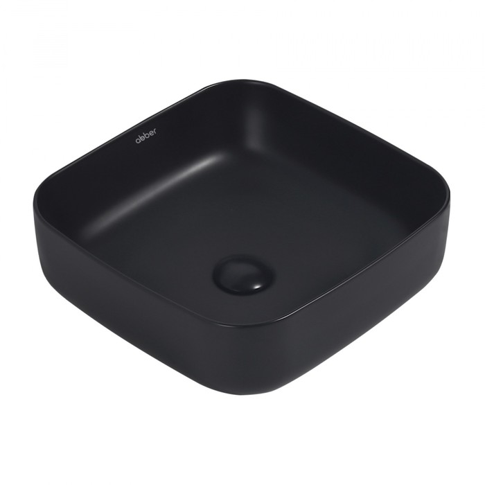 

Раковина ABBER Rechteck AC2211MB, накладная, 385х385х135 мм, черная, матовая