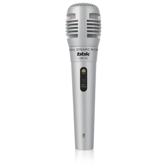 Микрофон проводной BBK CM114 2.5м серебристый микрофон проводной vivanco dm20 14509