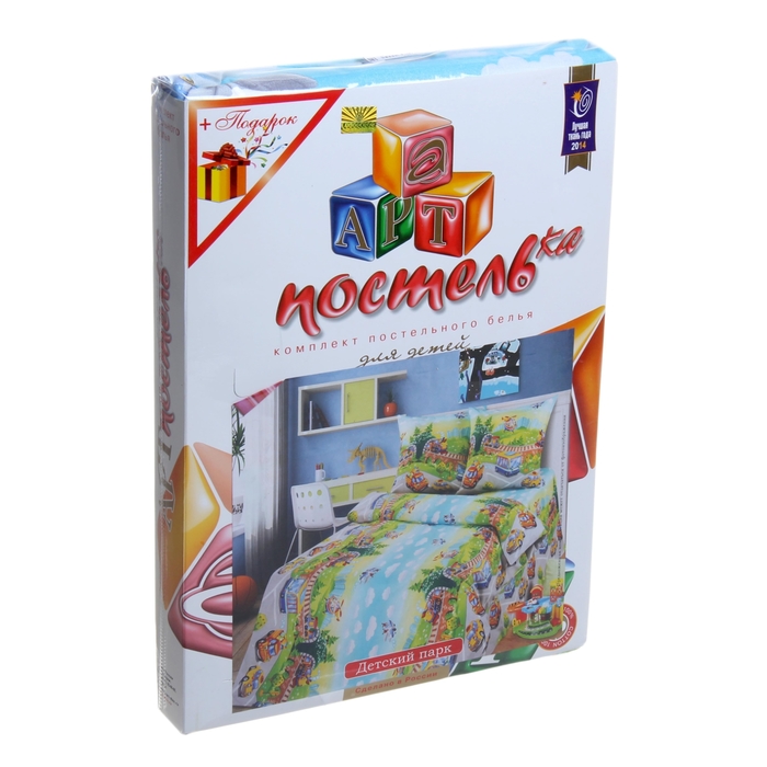 КПБ 1.5сп "Артпостелька" Детский парк 143*215 см, 150*214 см, 70*70 см бязь хл.100%