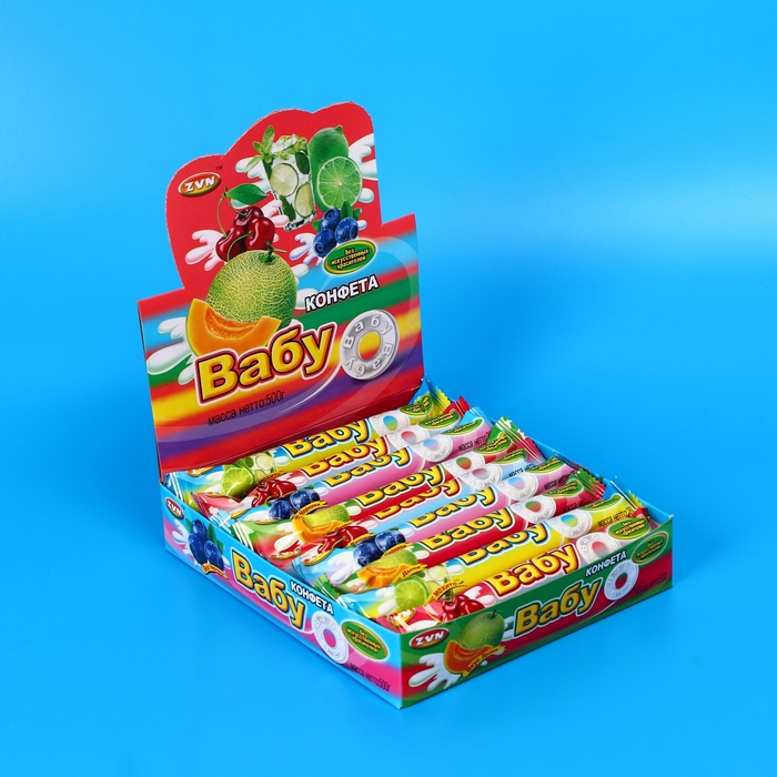 

Конфеты "ВАБУ", черника, вишня, мохито, дыня, 25 г