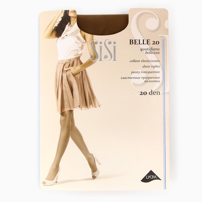 

Колготки женские BELLE 20, цвет бежевый (daino), р-р 2