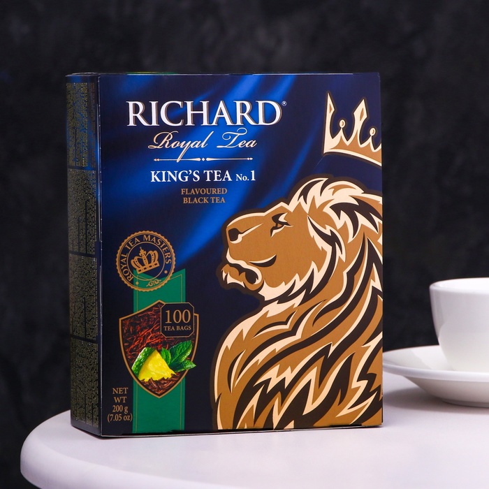 Чай Richard King's Tea №1 черный ароматизированный (100 пакетиков х 2 г) чай чёрный richard king s tea 1 flavoured 25×2 г