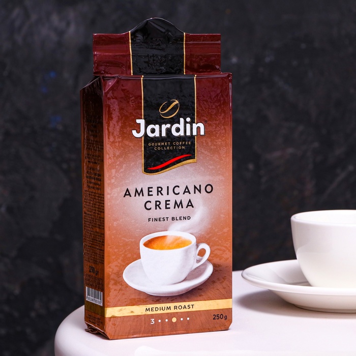 Кофе молотый Jardin Americano Crema, 250 г кофе jardin dessert сuр молотый 250 г