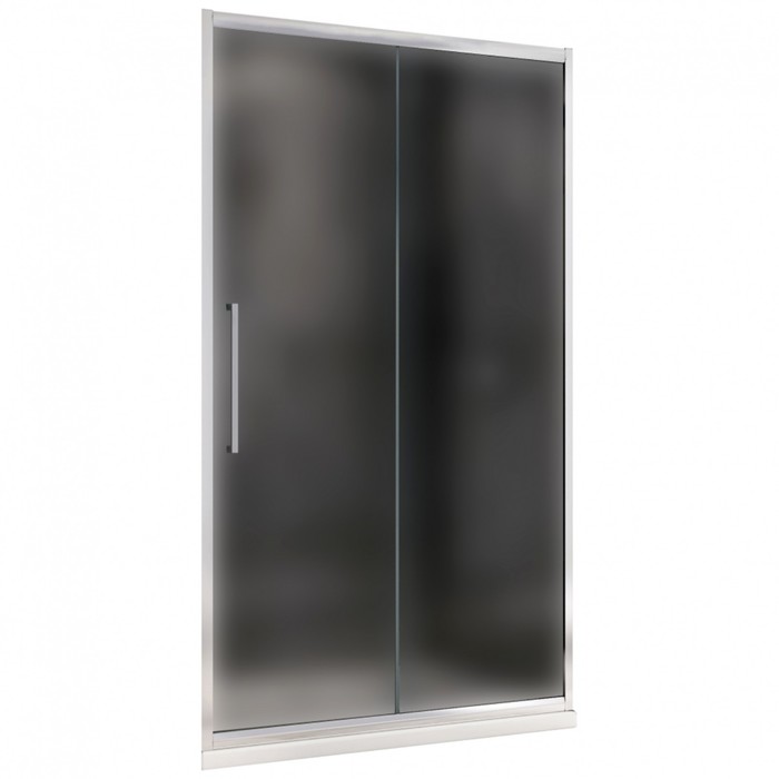 Душевая дверь ABBER Schwarzer Diamant AG30110MH, 110х195 см, матовое стекло, раздвижная