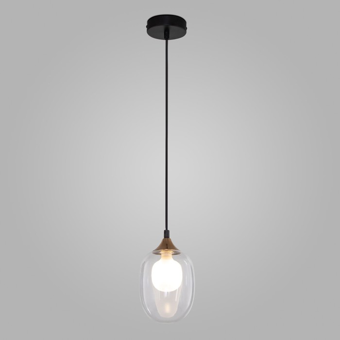 

Светильник подвесной Eurosvet Spritz 70216/1, G9, 1х25Вт, 130х130х960 мм, цвет латунь, чёрный