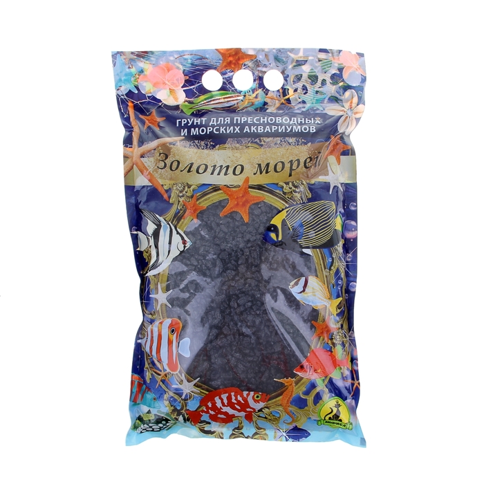 Грунт для аквариума, мраморная крошка черная 2-5 мм, 3,5 кг