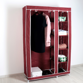 Шкаф для одежды, 108×43×172 см, цвет бордовый от Сима-ленд