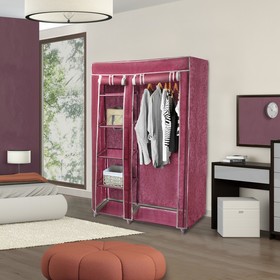 Шкаф для одежды, 108×43×172 см, цвет бордовый от Сима-ленд