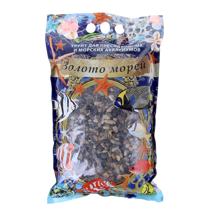 Грунт для аквариума, галька "Черноморская №2",5-7 мм 3,5 кг