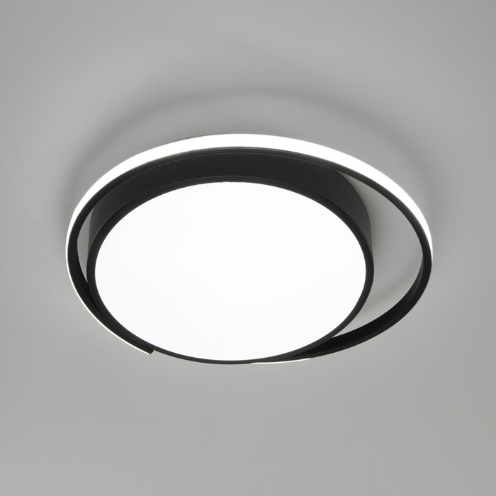 Потолочный светодиодный светильник с регулировкой яркости и цветовой температуры 90251/1 черный 10