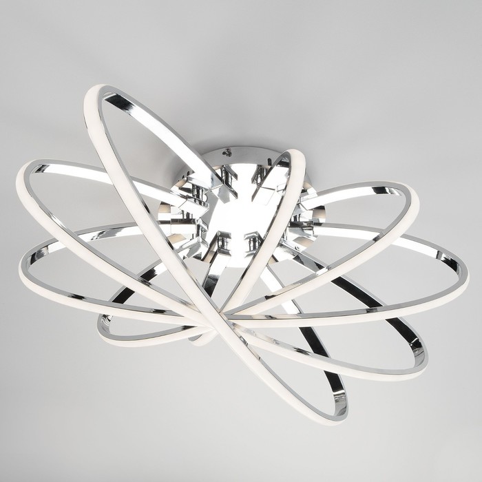 

Светильник потолочный Eurosvet Evia 90100/5, LED, 95 Вт, 4200К, 8740Лм, 690х510х250 мм, цвет хром