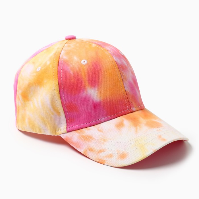 

Кепка женская MINAKU "Tie-dye", цвет жёлтый, р-р 54-56