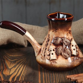 

Турка "Рыцарская", с замками, лепка, декор, 0.6 л