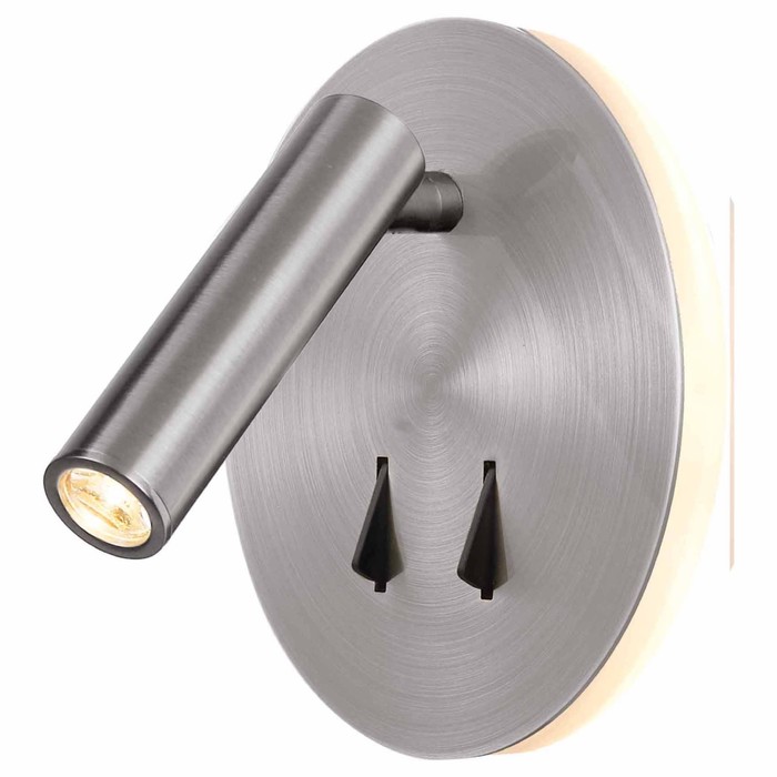 

Бра Mantra Cayman, LED, 3+6Вт, 210+410Лм, 3000К, 110х150х150 мм, цвет серебряный