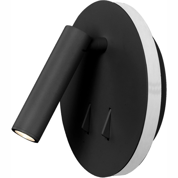 Бра Mantra Cayman, LED, 3+6Вт, 210+410Лм, 3000К, 150х110х150 мм, цвет матовый чёрный бра croce 6вт led 3000к 470лм цвет чёрный